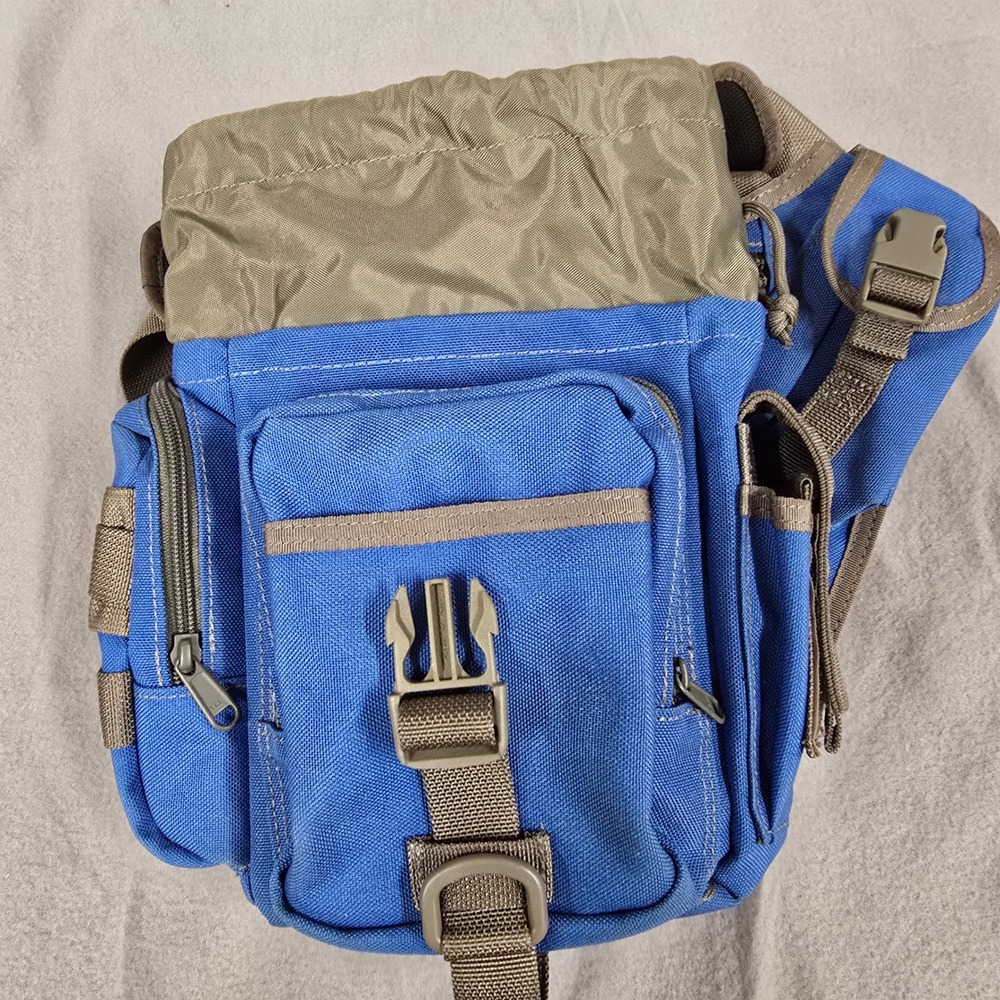 Maxpedition Fatboy Versipack Tactical Shoulder Sling Bag Blue Khaki Nylon